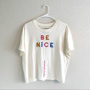 NEW BE NICE BY MIGHTY FINE CROP TOP TEE XXL